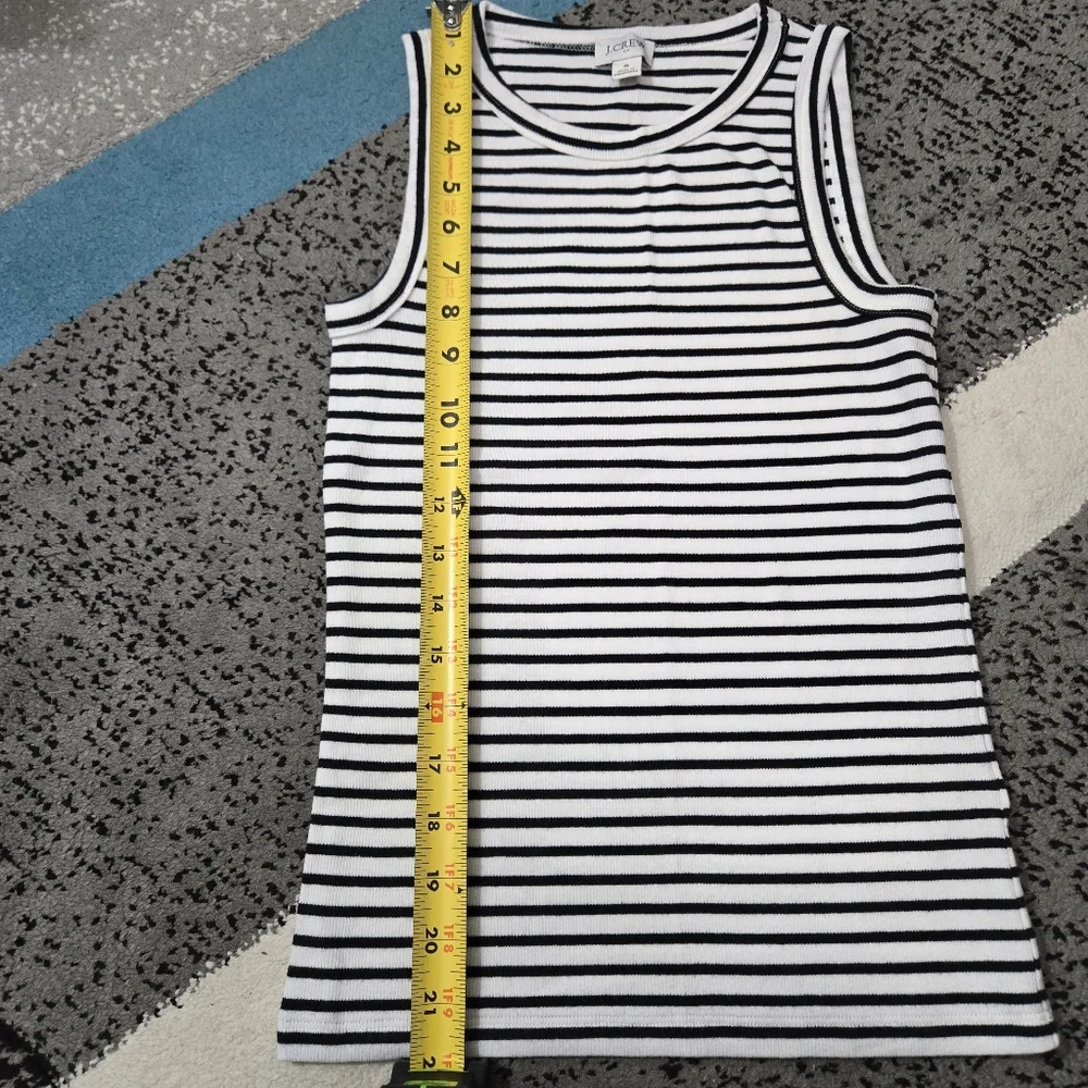 J CREW Striped Cotton Tank Top, S, NWOT